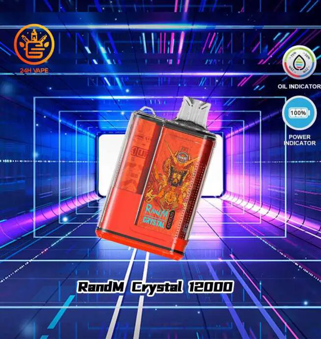 RandM Crystal 12000 Puffs Hot Seller LED Display Disposable Vape
