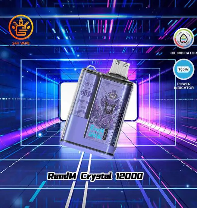 RandM Crystal 12000 Puffs Hot Seller LED Display Disposable Vape