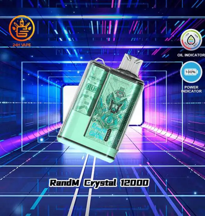 RandM Crystal 12000 Puffs Hot Seller LED Display Disposable Vape