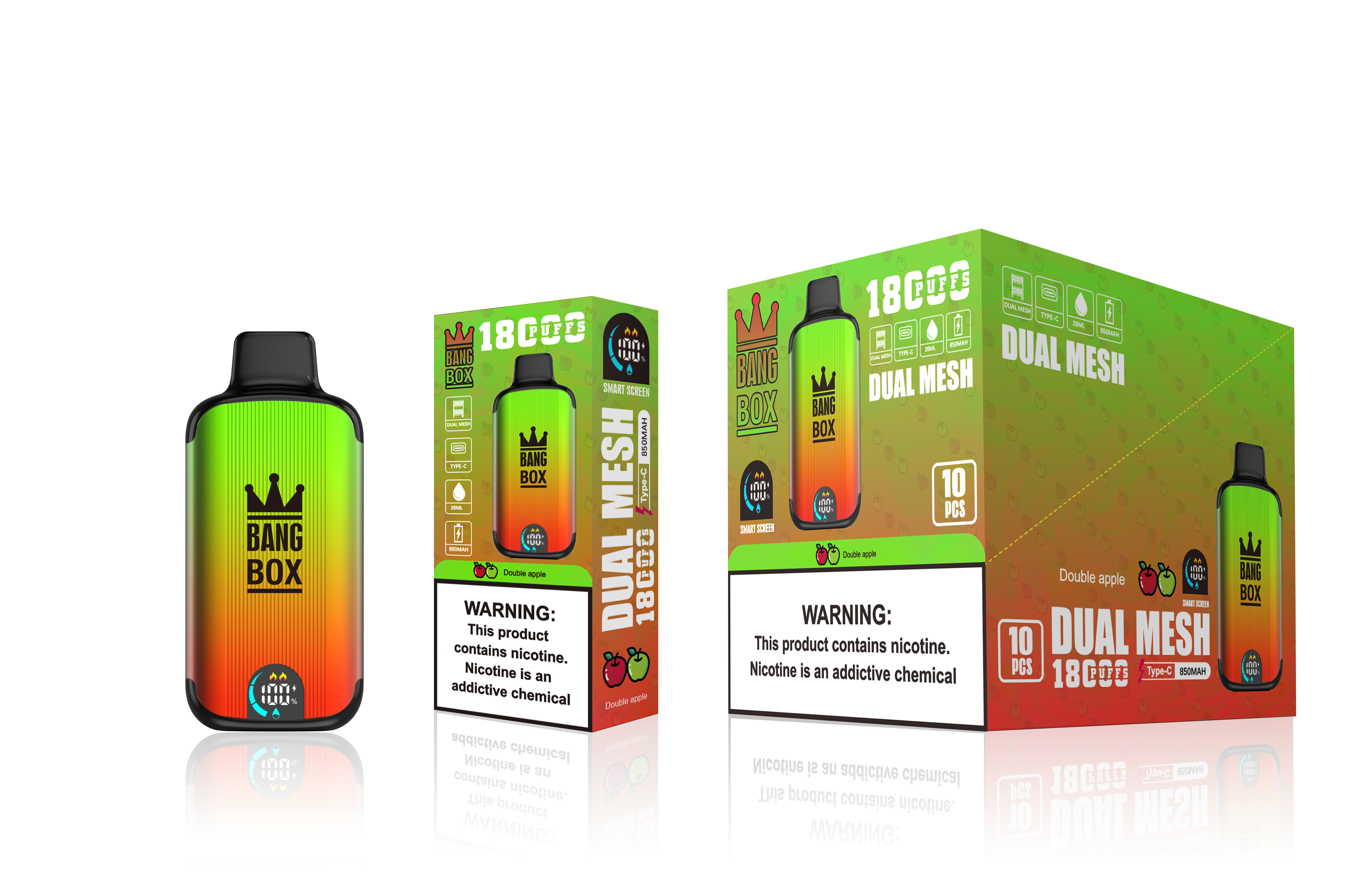 Disposable vape with screen 18000 puffs