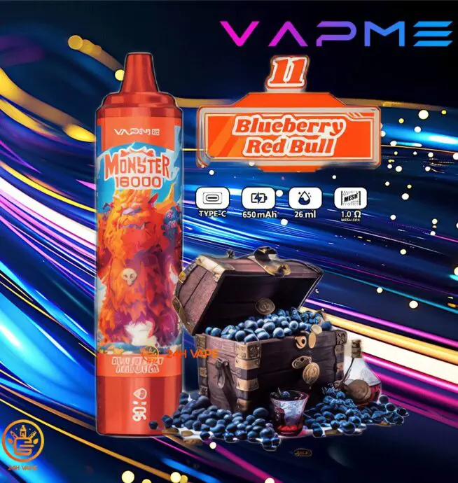 VAPME Monster 16000 Puffs Original LED Display Edition Disposable Vape Pen