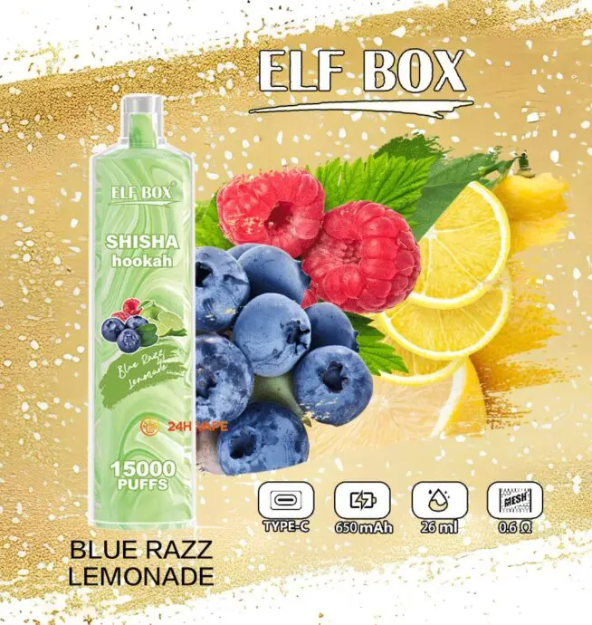 ELF BOX LS15000 Direct To Lung Einweg-Vape-Pen mit 15000 Zgen  neuer  24-Stunden-Vape
