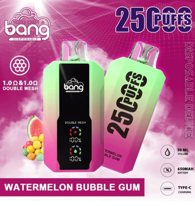 Bang 25000 25k Puffs 0% 2% 3% 5% Nicotine New LED Display Vape Electronic  Cigarette Pod
