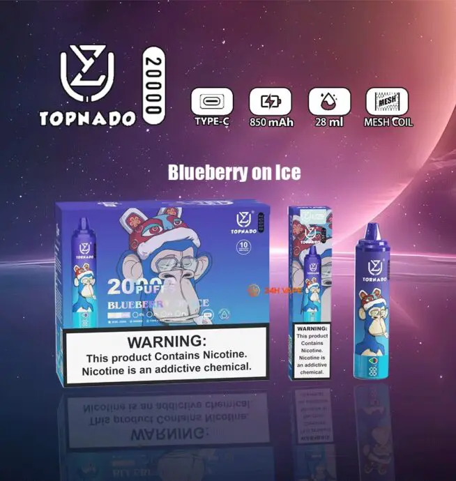 UZY Tornado 20000 20K Puffs Original LED Display Edition Disposable Vape  Pen - 24H VAPE