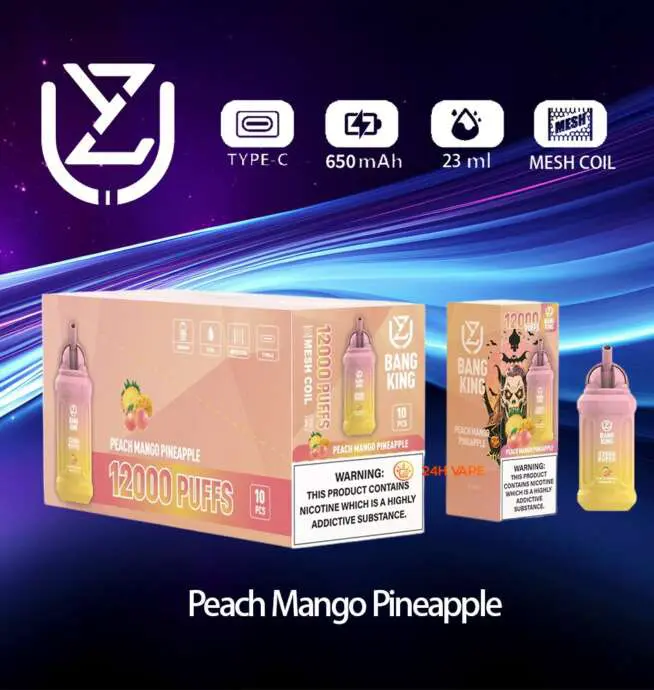UZY Bang King 12000 12K Puffs 0% 2% 3% 5% Nicotine Original Edition  Disposable Vape Pen - 24H VAPE