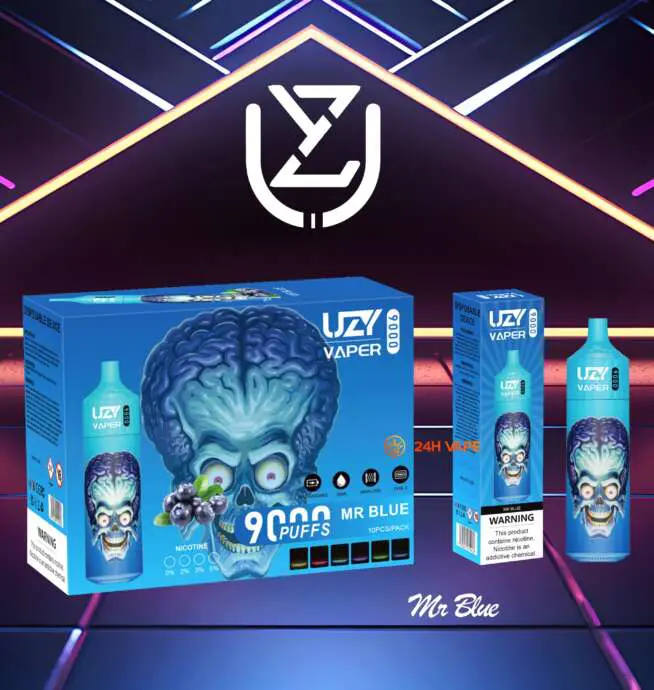 UZY Vaper 9000 Puffs 0% 2% 3% 5% Nicotine Disposable Vape Pen - 24H VAPE