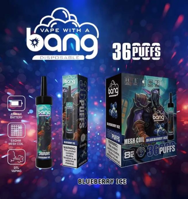 Bang 36000 36K Puffs 0% 2% 3% 5% Nicotine Dernier stylo à vape jetable  original