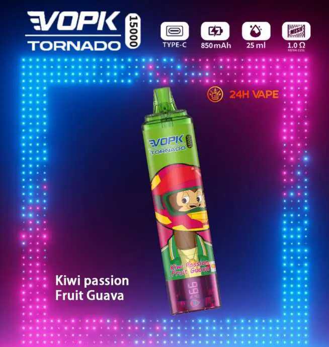 VOPK Tornado 15000 15K Puffs Latest Original LED Display Disposable Vape  Pen - 24H VAPE