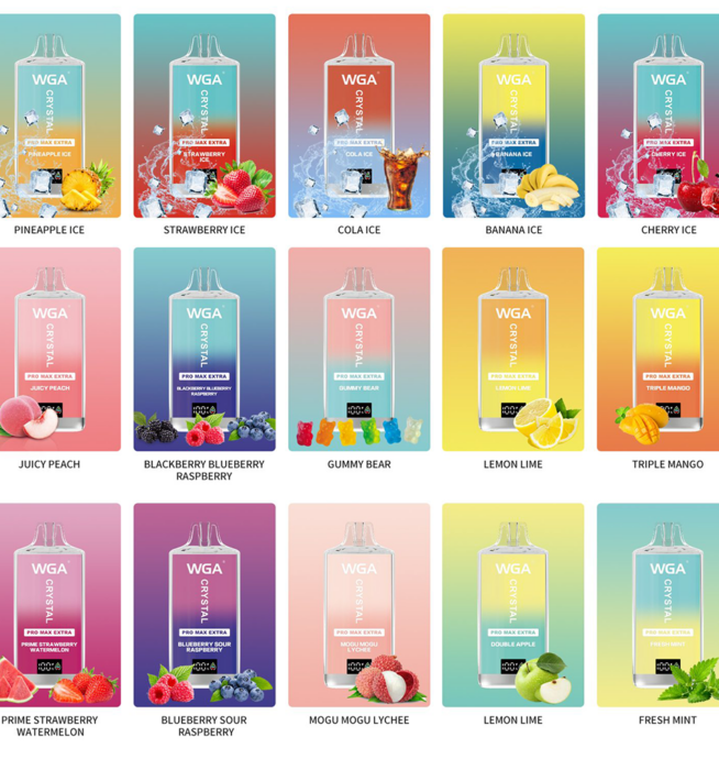 crystal pro max vape 15000 puffs WGA Crystal Pro Max Extra 15000 15k Puffs Newest Product LED Display  Disposable Vape