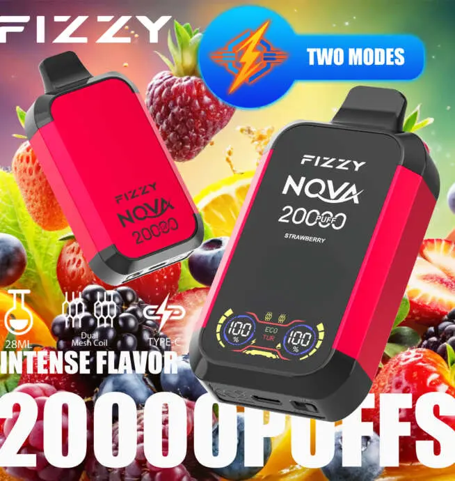 Fizzy Nova 20000 20K Puffs Original Edition Dual Mesh LCD Display