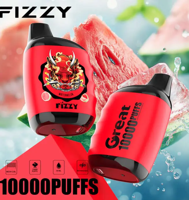 einweg e zigarette ohne nikotin Fizzy Great 10000 10K Puffs 2% 5% Nikotin Original Edition Einweg-Vape