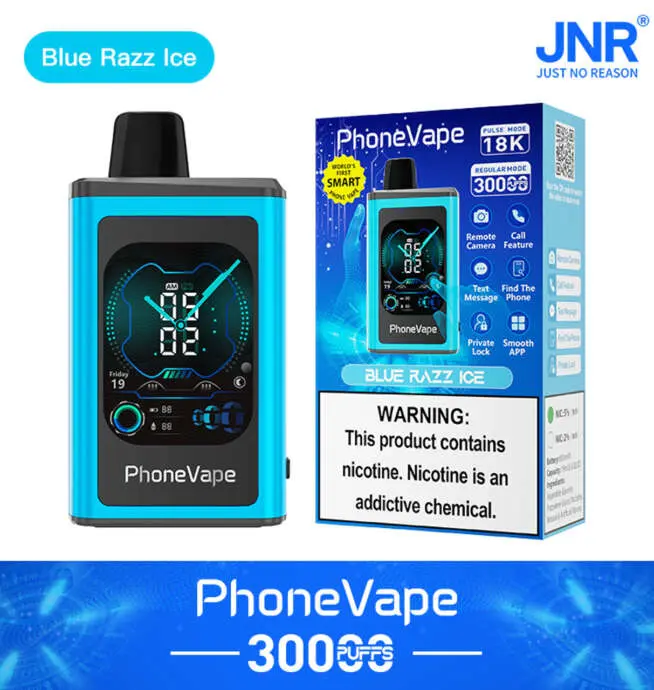 JNR Phone Vape 30000 30K Puffs World's First Smart Disposable Vape