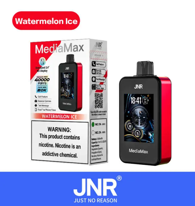 JNR Media Max 40000 40K Puffs Vape jetable intelligente originale