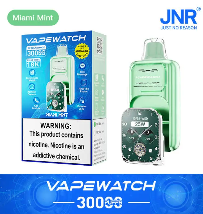 JNR Vape Watch 30000 30K Puffs Original Smart Vape Jetable - 24H VAPE