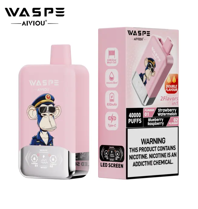 waspe vape 40000 puffs kaufen WASPE FIHP 40000 Züge 40k Doppelgeschmack Einweg-Vapes main image 1