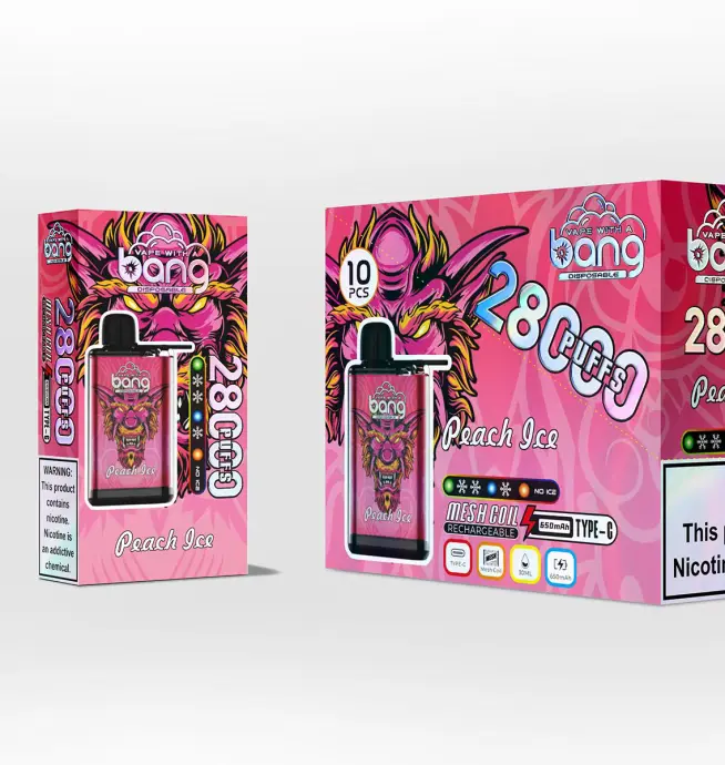 Bang 28000 28K Puffs Original Adjustable Ice level Disposable Vape Pen