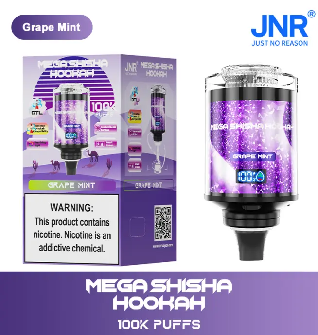 JNR Mega Shisha Hookah 100.000 100.000 Züge Große Kapazität LED-Display  Einweg-Vape