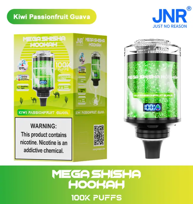 JNR Mega Shisha Hookah 100.000 100.000 Züge Große Kapazität LED-Display  Einweg-Vape