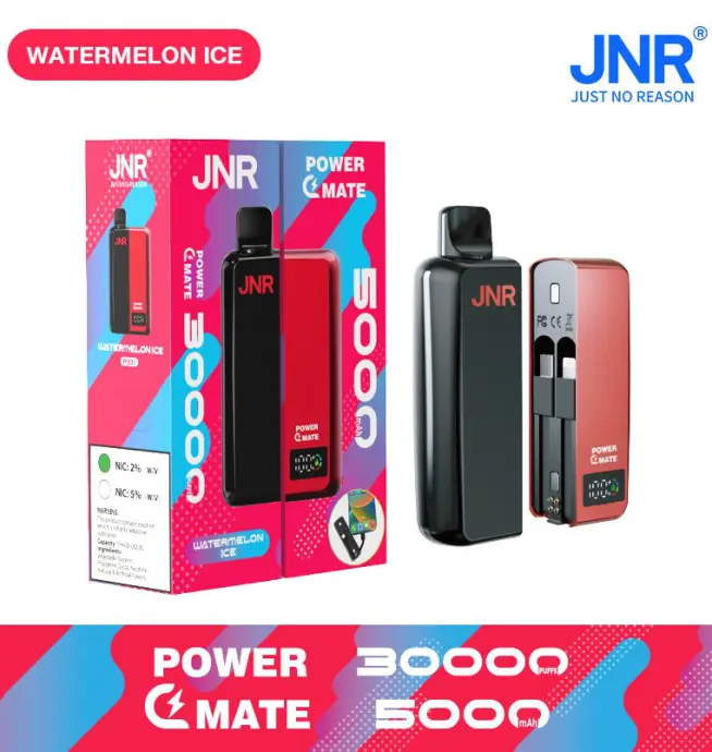JNR Power Mate 30000 Puffs Smart Screen 5000mAh Power Bank Disposable Vape 