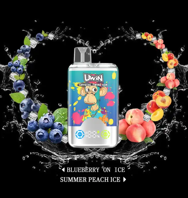 why does my new disposable vape taste burnt Uwin Twins Crystal 40000 40k Puffs Double Taste LED Display Disposable Vape