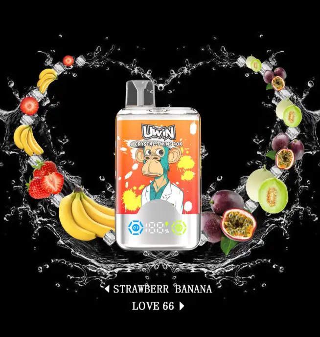 Uwin Twins Crystal 40000 40k Puffs Double Taste LED Display Disposable Vape 
