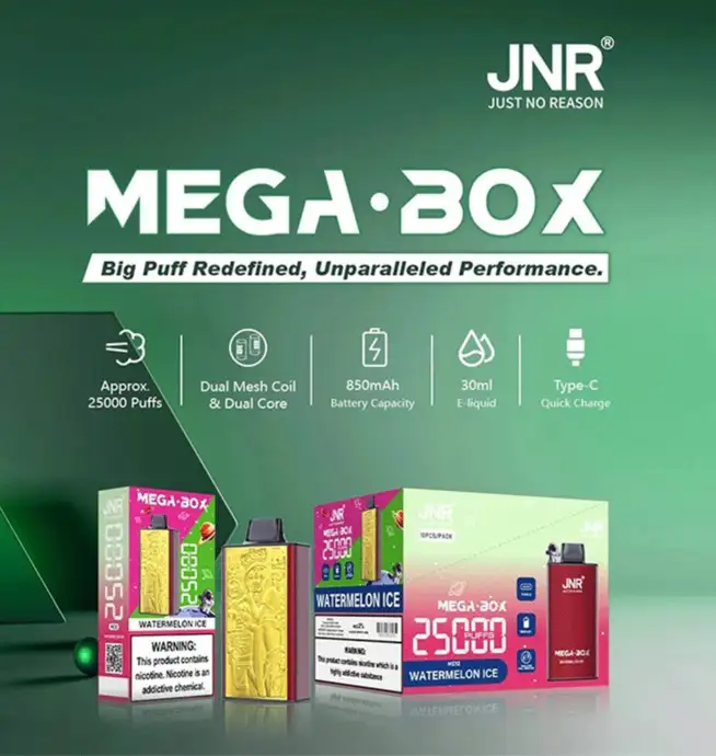elfbar elfa kaufen JNR Mega Box 25000 Puffs Original Edition Rechargeable Disposable Vape