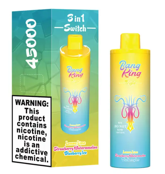 BANG⭐️KING正規品3in1 Bang King Triple 45000 45K パフ Vape 3 in 1 フレーバー最新