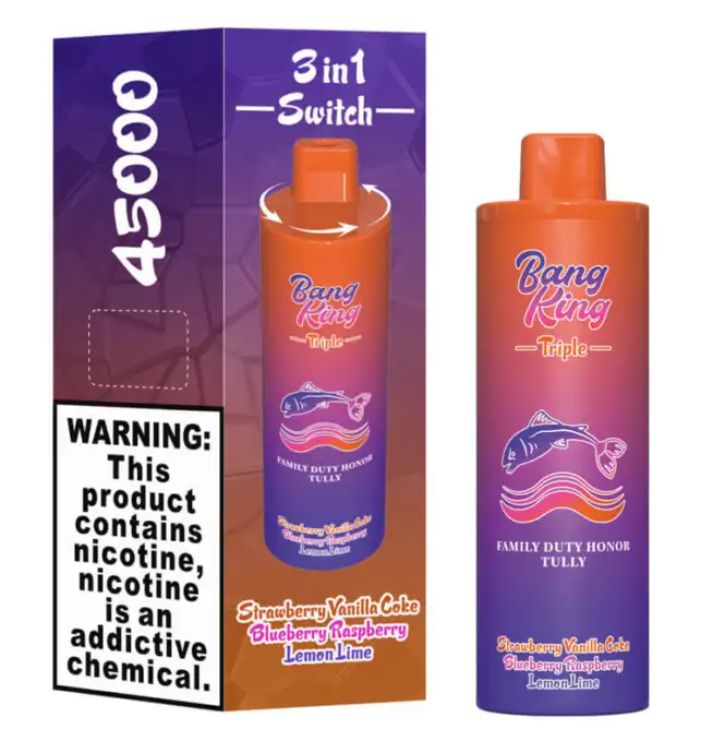 Bang King Triple 45000 45K パフ Vape 3 in 1 フレーバー最新