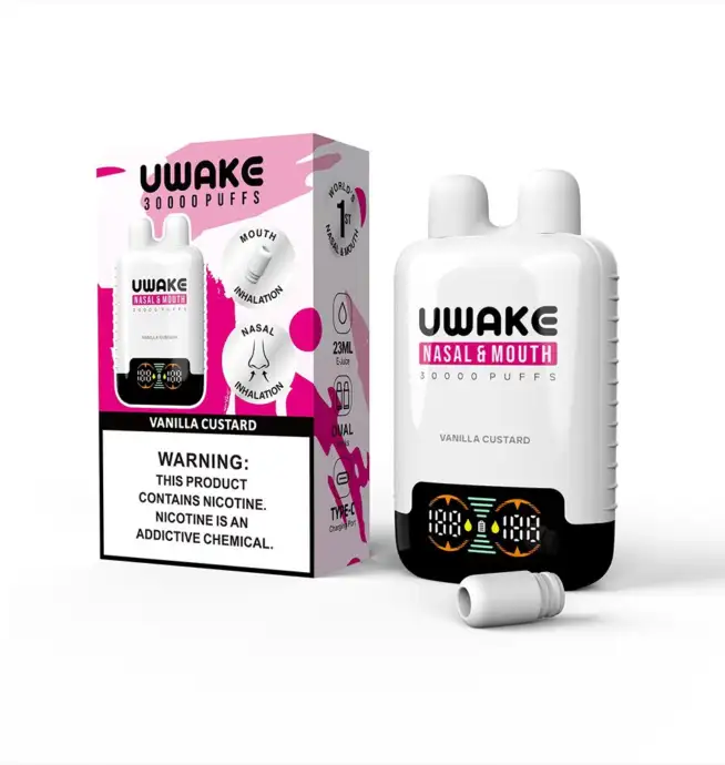 Mr.Goodie Uwake 30000 30K Puffs Nasal & Mouth Inhalation LED Display  Disposable Vape