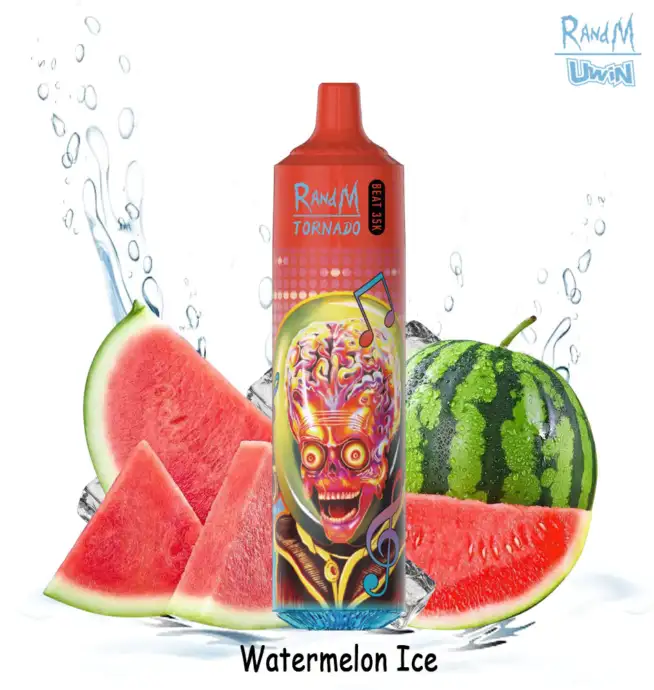 Stylo vape jetable Uwin RandM Tornado 35 000 bouffes, dition originale,  lumires RVB - 24 h de vape