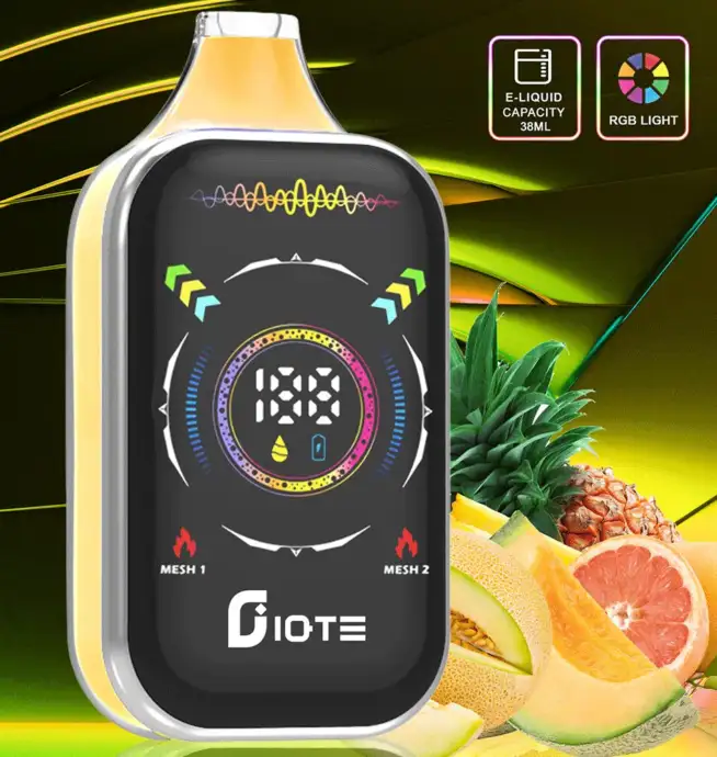 Cigarette lectronique jetable IQTE 50 000 50 000 bouffes avec cran RGD   double maille - VAPE 24 h