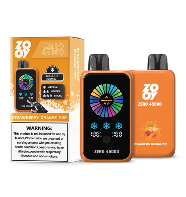 ZOOY ZERO 45 000 bouffes, 45 000 bouffes, nicotine rglable, affichage  LED, vape jetable - 24 h