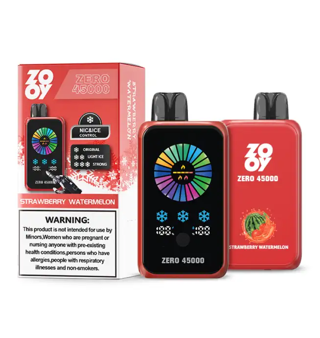 ZOOY ZERO 45000 45K Puffs Einstellbarer Nikotin-LED-Display Einweg