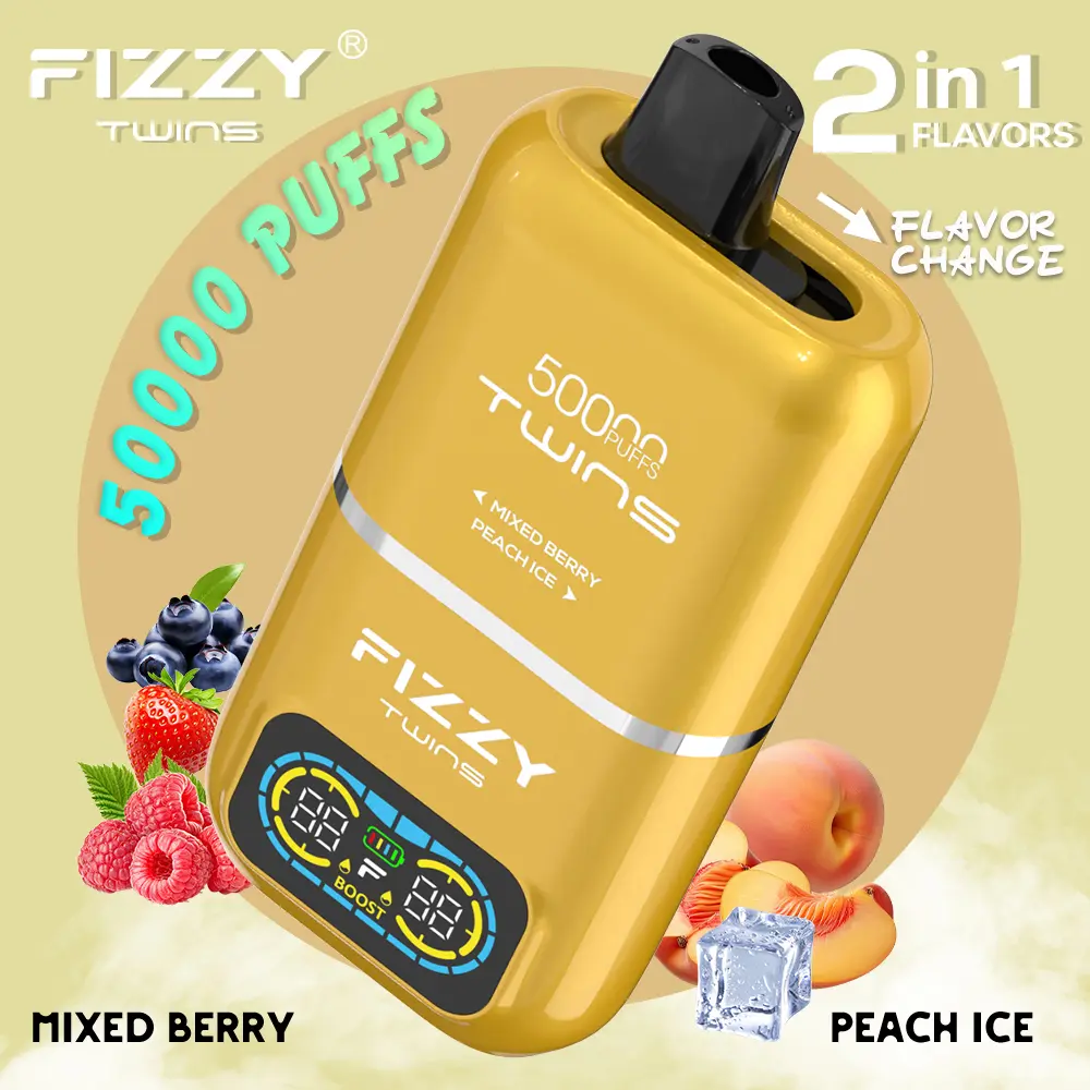 Fizzy Twins Mixed Berry Peach Ice