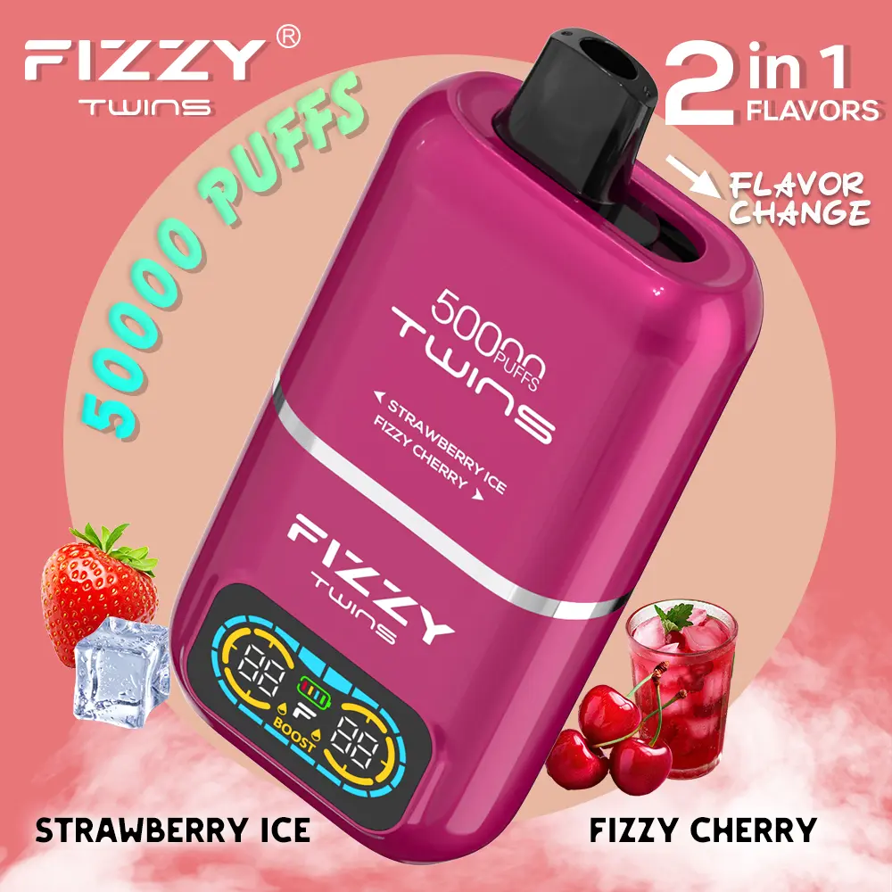 Fizzy Twins Strawberry Ice Fizzy Cherry