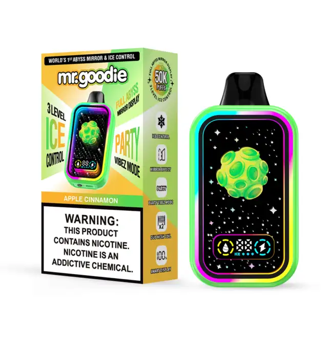 Mr.Goodie 50000 50K Puffs Original Adjustable Ice level LCD Display Disposable  Vape