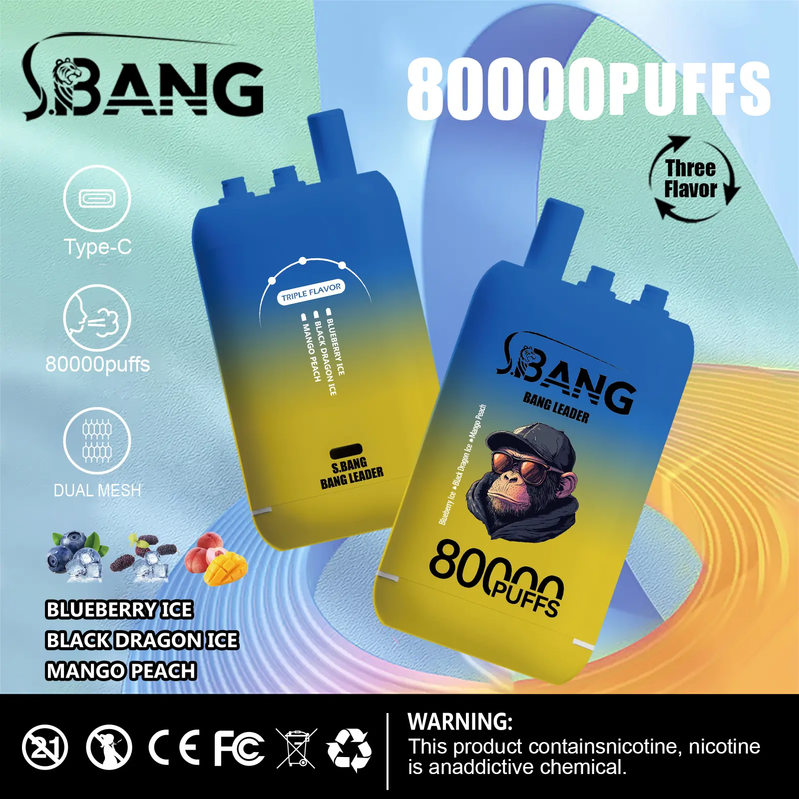 Bang Legend 80K Saveurs Glacées