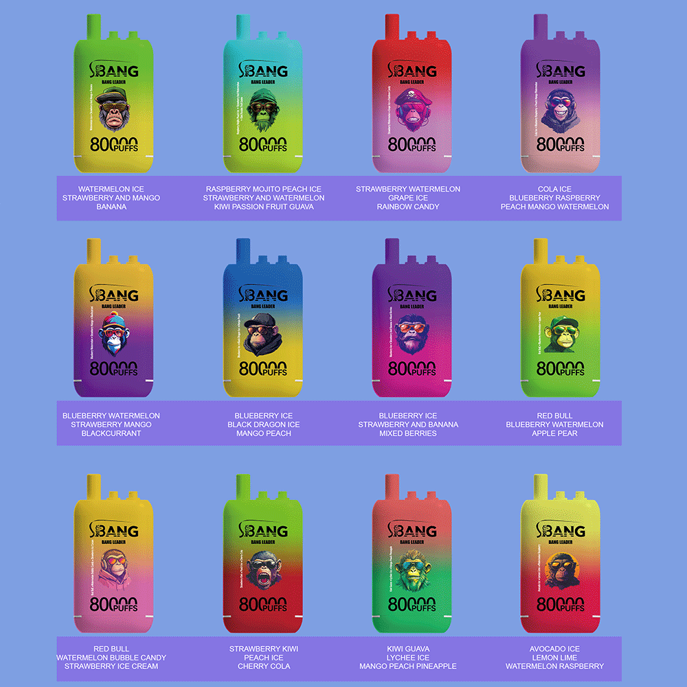 Bang Leader 80000 - Liste complète des saveurs