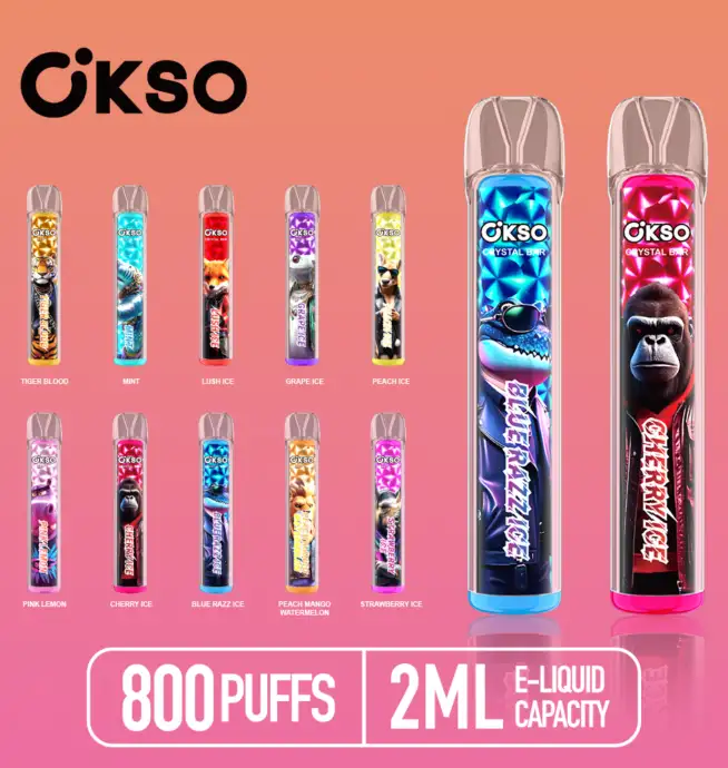 OKSO Crystal Bar 800 Züge 0% 2% 3% 5% Nikotin Original Einweg-Vape-Pen