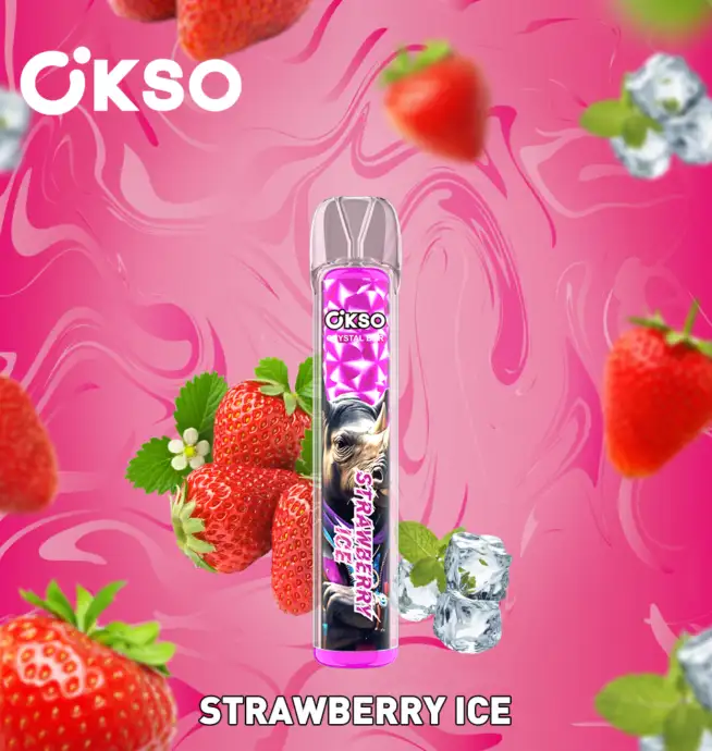 OKSO Crystal Bar 800 Puffs 0% 2% 3% 5% Nicotine Original Disposable Vape Pen - 24H VAPE OKSO Crystal Bar 800 Puffs 0% 2% 3% 5% Nicotine Original Disposable Vape Pen - 24H VAPE