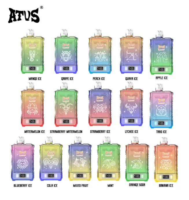 elfbar nachfüll pod läuft aus ATVS WARSHIP 18000 18K Puffs Original Edition Dual Mesh LCD Display  Disposable Vape