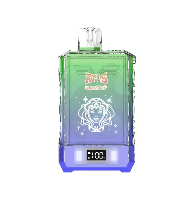 Vape jetable ATVS WARSHIP 18 000 bouffées, édition originale, écran LCD  double maille