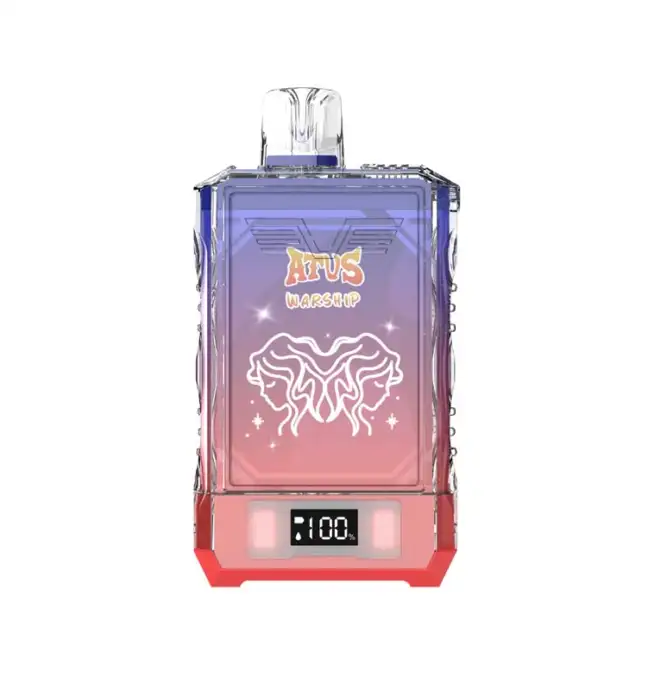 Vape jetable ATVS WARSHIP 18 000 bouffées, édition originale, écran LCD  double maille