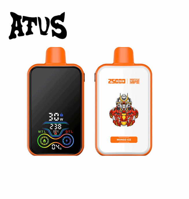 ATVS 25000 25K Puffs Original DTL/MTL Modes LCD Display Disposable Vape -  24H VAPE