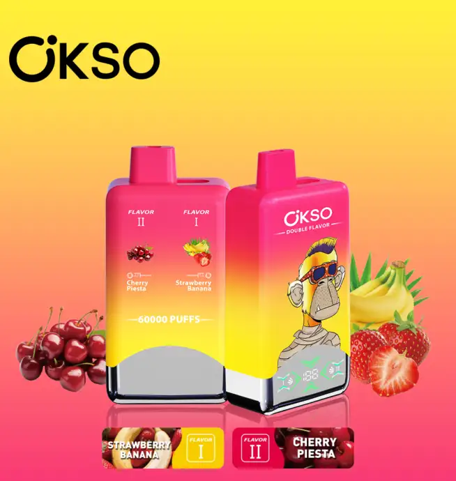 OKSO Double Flavor 60000 60K Puffs Doppelter Geschmack LED-Anzeige Einweg- Vape - 24H VAPE