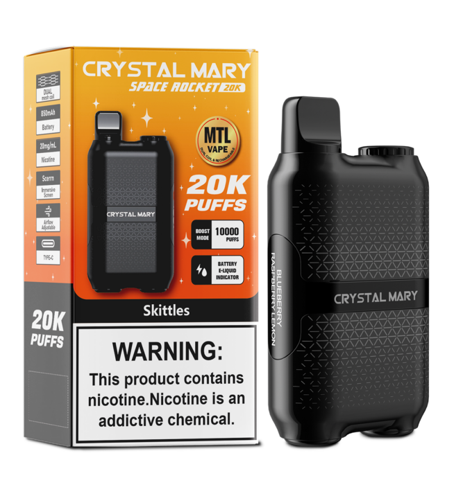 CRYSTAL MARY 20000 20K Puffs Vape Dual Mesh LED Display Disposable Vape EU  Warehouse - 24H VAPE