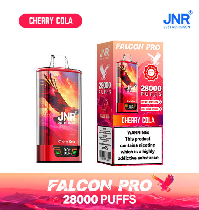 JNR Falcon Pro 28000 28K Puffs Originalmodell LED-Display Einweg-Vape – Bild 17