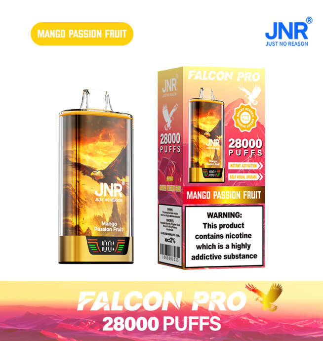 JNR Falcon Pro 28000 28K Puffs Originalmodell LED-Display Einweg-Vape – Bild 12