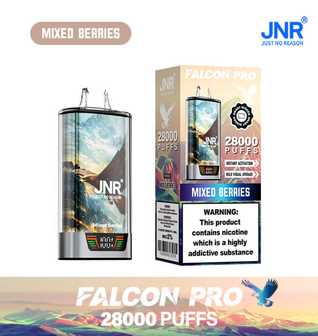 JNR Falcon Pro 28000 28K Puffs Originalmodell LED-Display Einweg-Vape – Bild 11