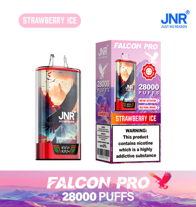 JNR Falcon Pro 28000 28K Puffs Originalmodell LED-Display Einweg-Vape – Bild 8